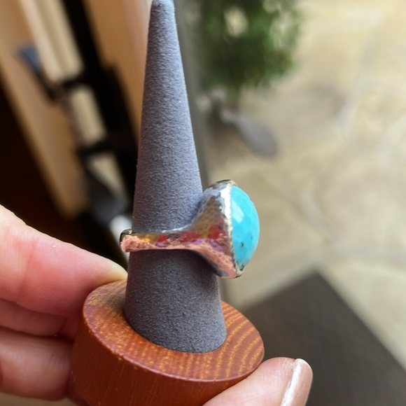 Ippolita turquoise/ silver earrings and ring - Picture 5 of 6